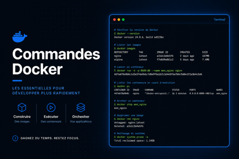 Les 10 commandes pour lancer Docker rapidement en 2025 - ALP2M